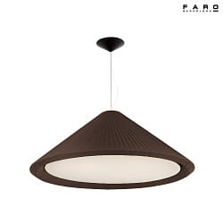 Pendelleuchte SAIGON IN  130 cm, E27, IP20, braun, schwarz matt