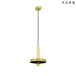 pendant luminaire WHIZZ E27 IP20, gold, black 