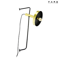 wall luminaire WHIZZ E27 IP20, gold, black 