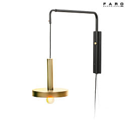 wall luminaire WHIZZ E27 IP20, gold, black 