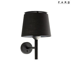 wall luminaire SAVOY E27 IP20, black matt 