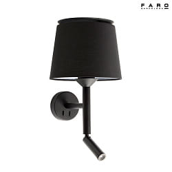 wall luminaire SAVOY E27 IP20, black 