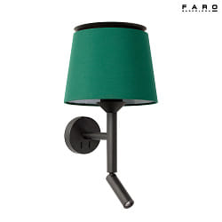 wall luminaire SAVOY E27 IP20, green, black 