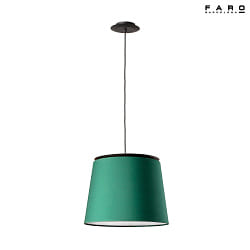 pendant luminaire SAVOY E27 IP20, green, black 