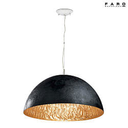 pendant luminaire MAGMA E27 IP20, gold, black 