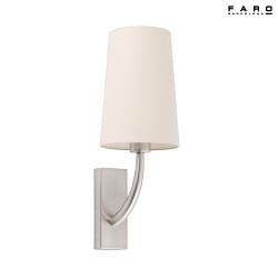 Lampada da parete REM E27 IP20, beige, nichel opaco 