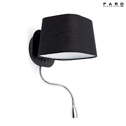 wall luminaire SWEET E27 IP20, black matt 