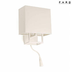 Lampada da parete VESPER E14 IP20, bianco opaco 