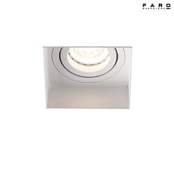 ceiling recessed luminaire HYDE SQ GU10 IP20, white matt 