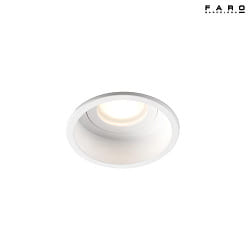 ceiling recessed luminaire HYDE R GU10 IP44, white matt 