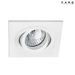 Apparecchio da incasso a soffitto RADON SQ GU10 IP20, bianco opaco 