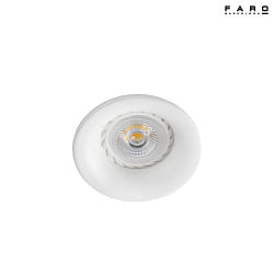 ceiling recessed luminaire NEON R round GU10 IP20, white matt 