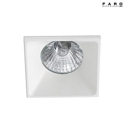 Apparecchio da incasso a soffitto NEON SQ angolare GU10 IP20, bianco opaco 