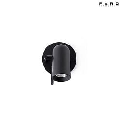 wall luminaire ORLEANS GU10 IP20, black matt 