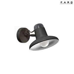 Luminaire mural SNAP E27 IP20, gris fonc 