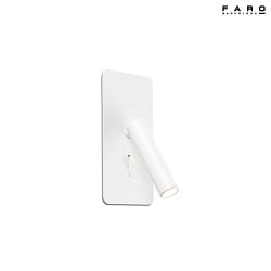 Lampada da parete SUAU LED IP20, bianco opaco 