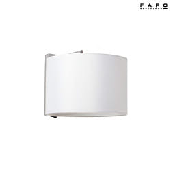 Lampada da parete SAHARA E27 IP20, cromo, bianco 