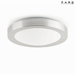 bath luminaire LOGOS E27 IP44, grey, nickel satined 