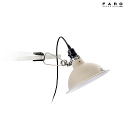 clamp lamp PEPPER E27 IP20, beige 