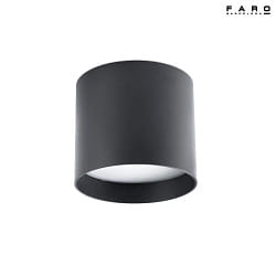 ceiling luminaire NATSU LED IP20, black matt 