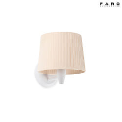 wall luminaire SAMBA E27 IP20, beige, white 