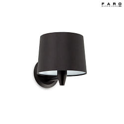 wall luminaire CONGA E27 IP20, black matt 