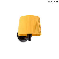 Lampada da parete SAMBA E27 IP20, giallo, nero 