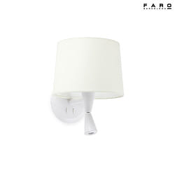 wall luminaire CONGA E27 IP20, white matt 