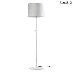 floor lamp CONGA E27 IP20, white matt, ivory 