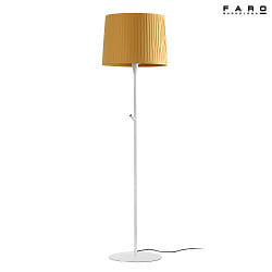 Lampadaire SAMBA E27 IP20, jaune, blanc mat 