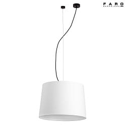 pendant luminaire CONGA E27 IP20, black matt, white 