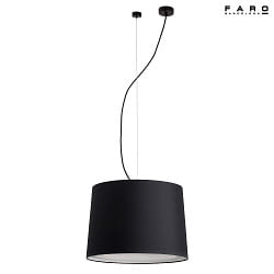 pendant luminaire CONGA E27 IP20, black matt 