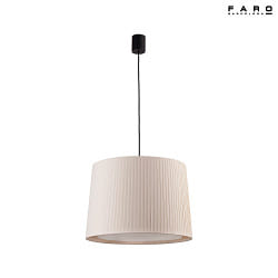 Luci a sospesione SAMBA E27 IP20, beige, nero opaco 