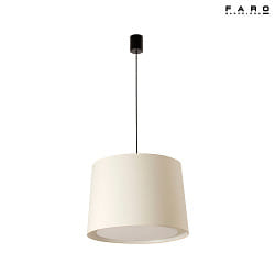 pendant luminaire CONGA E27 IP20, black matt, white 