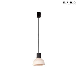 pendant luminaire KOMBO E27 IP20, beige, black matt 