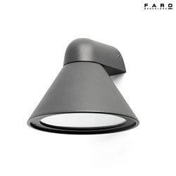 Luminaire mural dextrieur PALS E27 IP65, gris fonc 