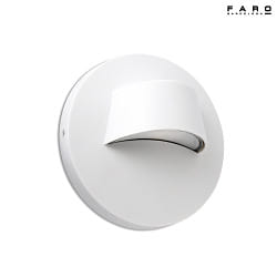 outdoor wall luminaire BROW LED IP44, white matt 