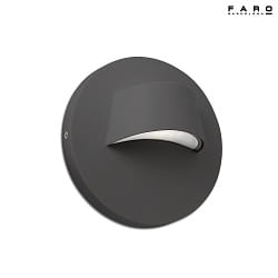 outdoor wall luminaire BROW LED IP44, dark grey 