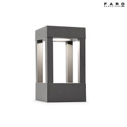 Paletto luminoso AGRA 200 LED IP55, grigio scuro 