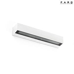 outdoor wall luminaire DORO 380 2 flames LED IP65, white matt 