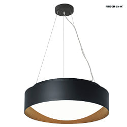 pendant luminaire PREMIUM ARCHITEKTUR  30,8cm IP20, black, copper brown 