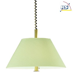 Luci a sospesione 193 su / gi, regolabile E27 IP20, bronzo, Crema dimmerabile