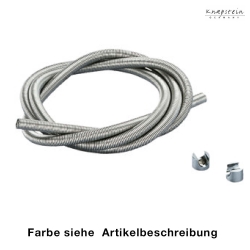 Spirale mit Kabel + Halterungen, 50cm, Messing matt