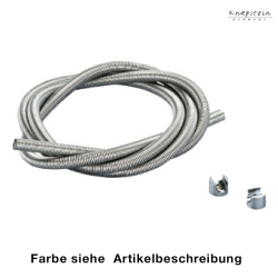 Spirale mit Kabel + Halterungen, 150cm, Messing matt