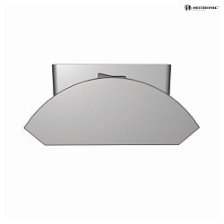 LED Unterbauleuchte DETMOLD, IP20, mit 1 Steckdose + Schalter, Aluminium / PMMA, silber/wei, 67.7cm, 8W 3000K 420lm 120