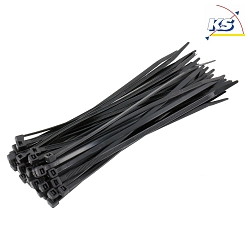 Cable ties, pack of 100, black, 400x4,8mm