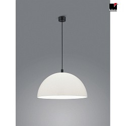 pendant luminaire DORO E27 IP20, black matt, white