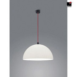 pendant luminaire DORO E27 IP20, red, black matt, white