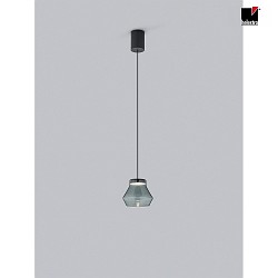 pendant luminaire FOU IP20, grey, black matt 