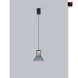 pendant luminaire FOU IP20, grey, black matt 